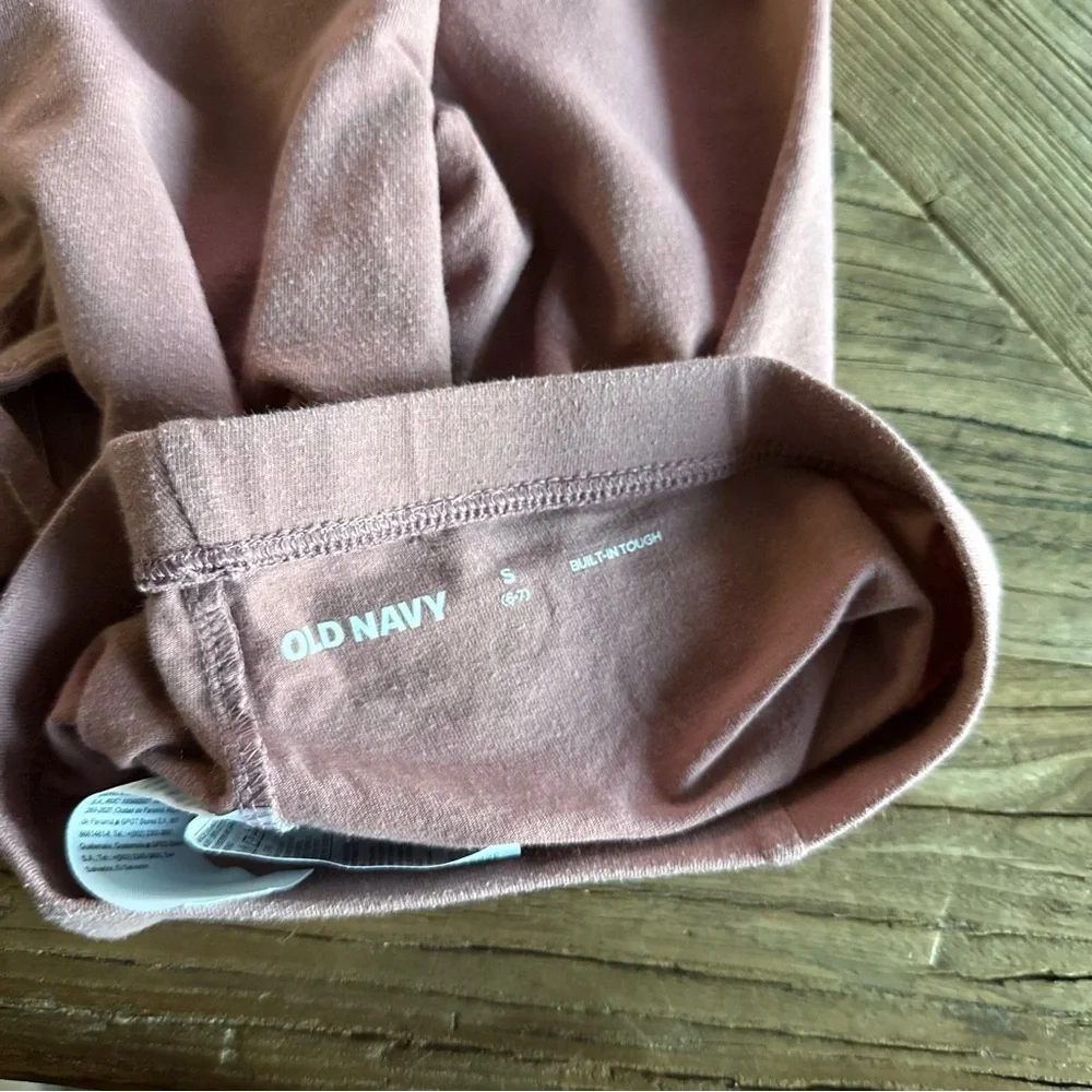 Old Navy Kids Stretch Criss Stylish Mauve Kids Leggings Small 6-7